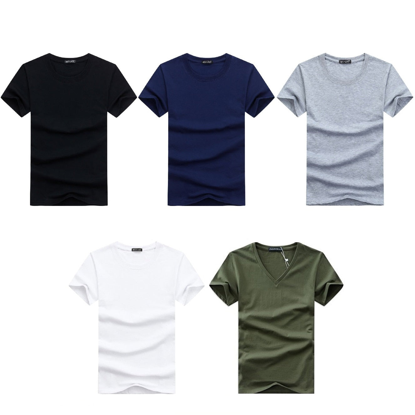 Slim Fit V-Neck T-Shirt for Men 1+1 FREE – Comfortable & Suitable for Everyday Use – Jonas-Black-S-Nora Luxe