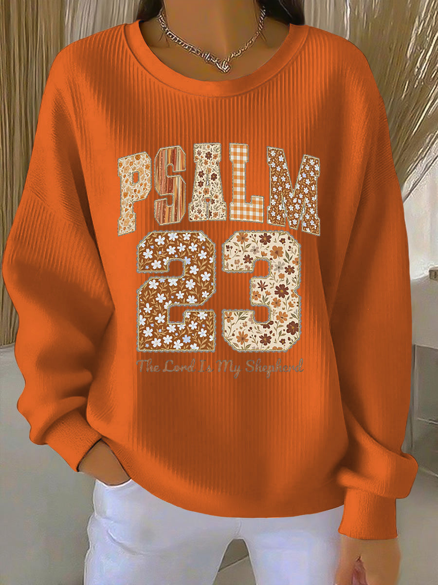 Warm Floral Pullover Sweatshirt - Olytrend
