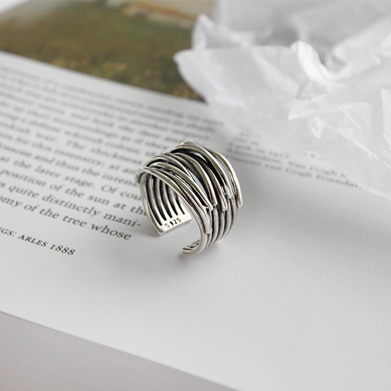 Silver Stackable Adjustable Ring