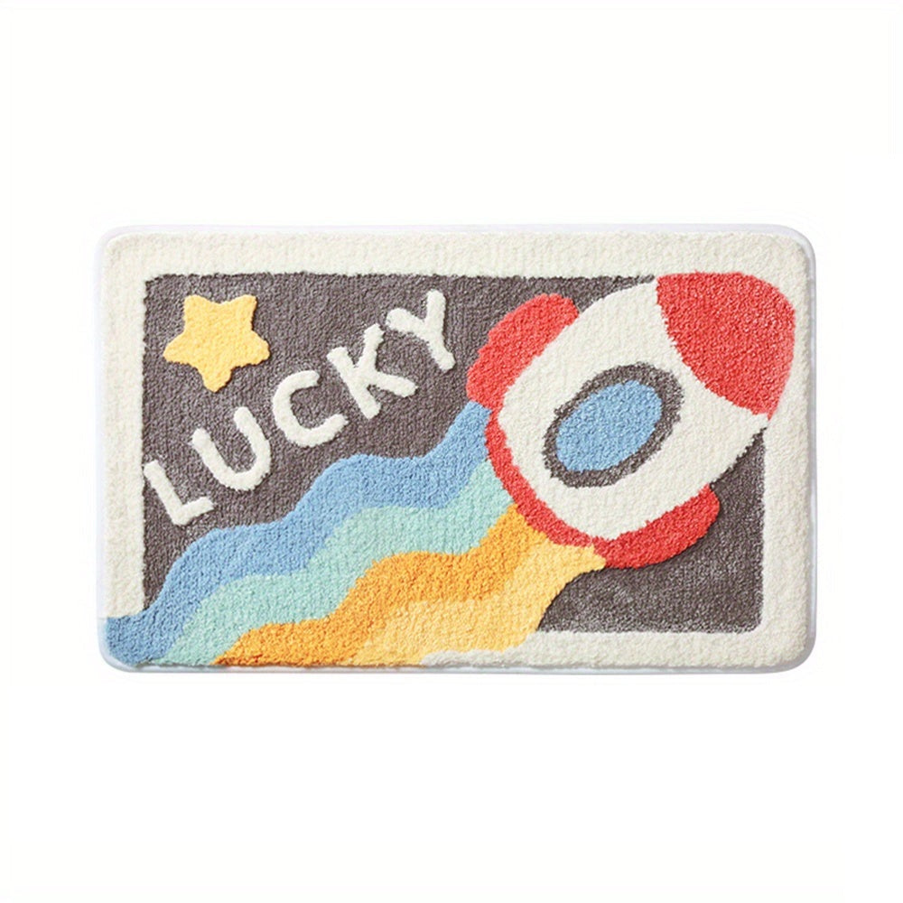 Super Absorbent Anti-Slip Mat for Bathroom and Toilet - Milo-Rocket-15.75 x 23.62 inches-Nora Luxe