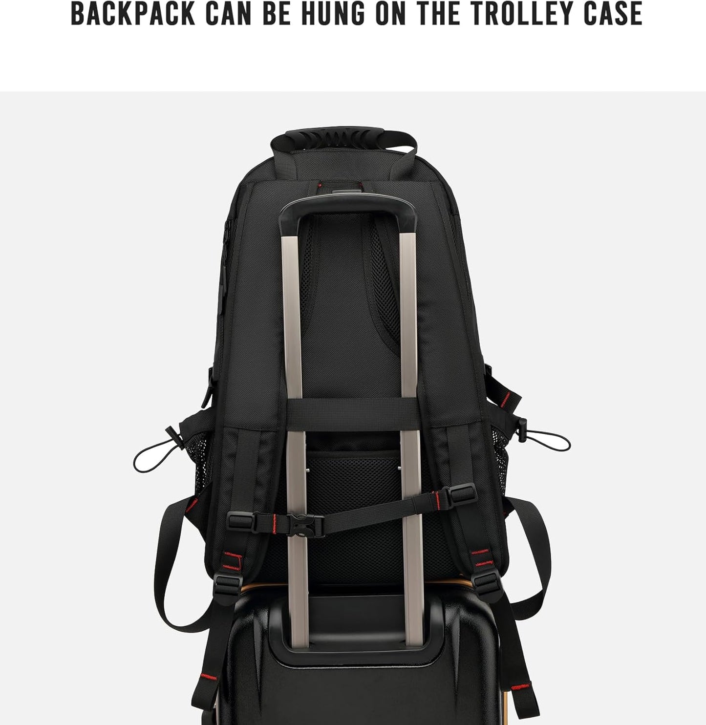 Waterproof 60L Laptop Backpack with USB Charging Pocket