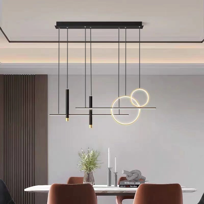 Versatile LED Pendant Light - LumoSphere-Black-3 Colors-Nora Luxe