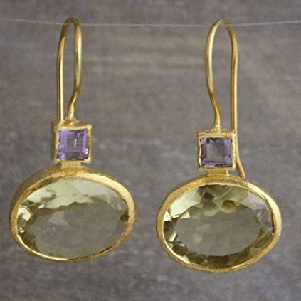 Classic Green Glass Drop Earrings - Olytrend