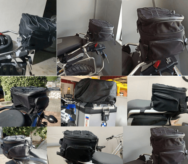Durable Motorcycle Storage Bag with Extra Pockets