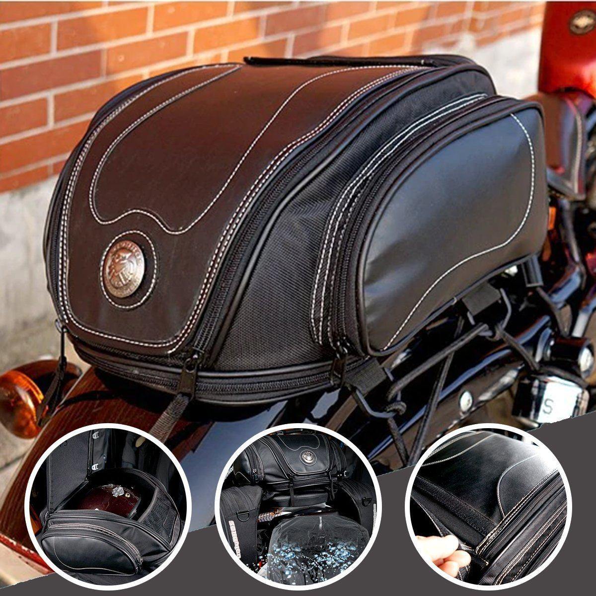 Weatherproof Bike Rear Storage Bag with Extra Space