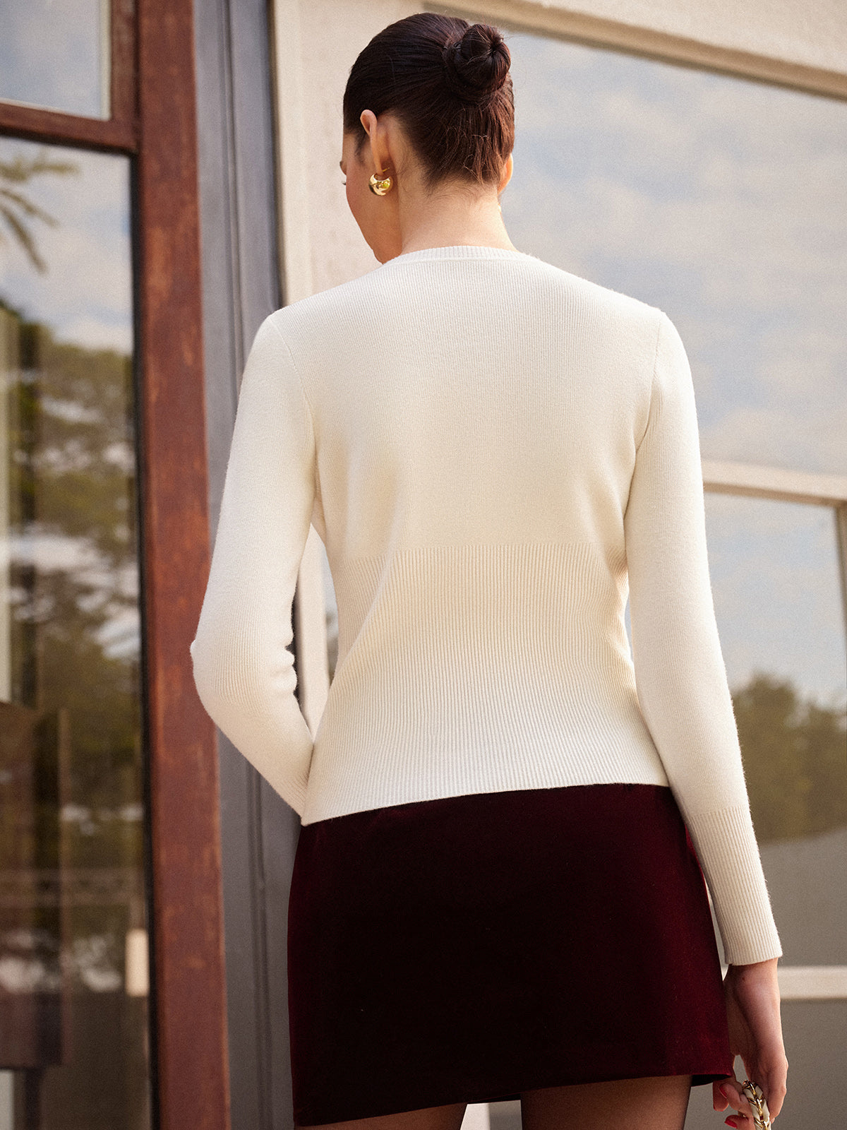 Tailored Fit Open Front Cardigan Jacket