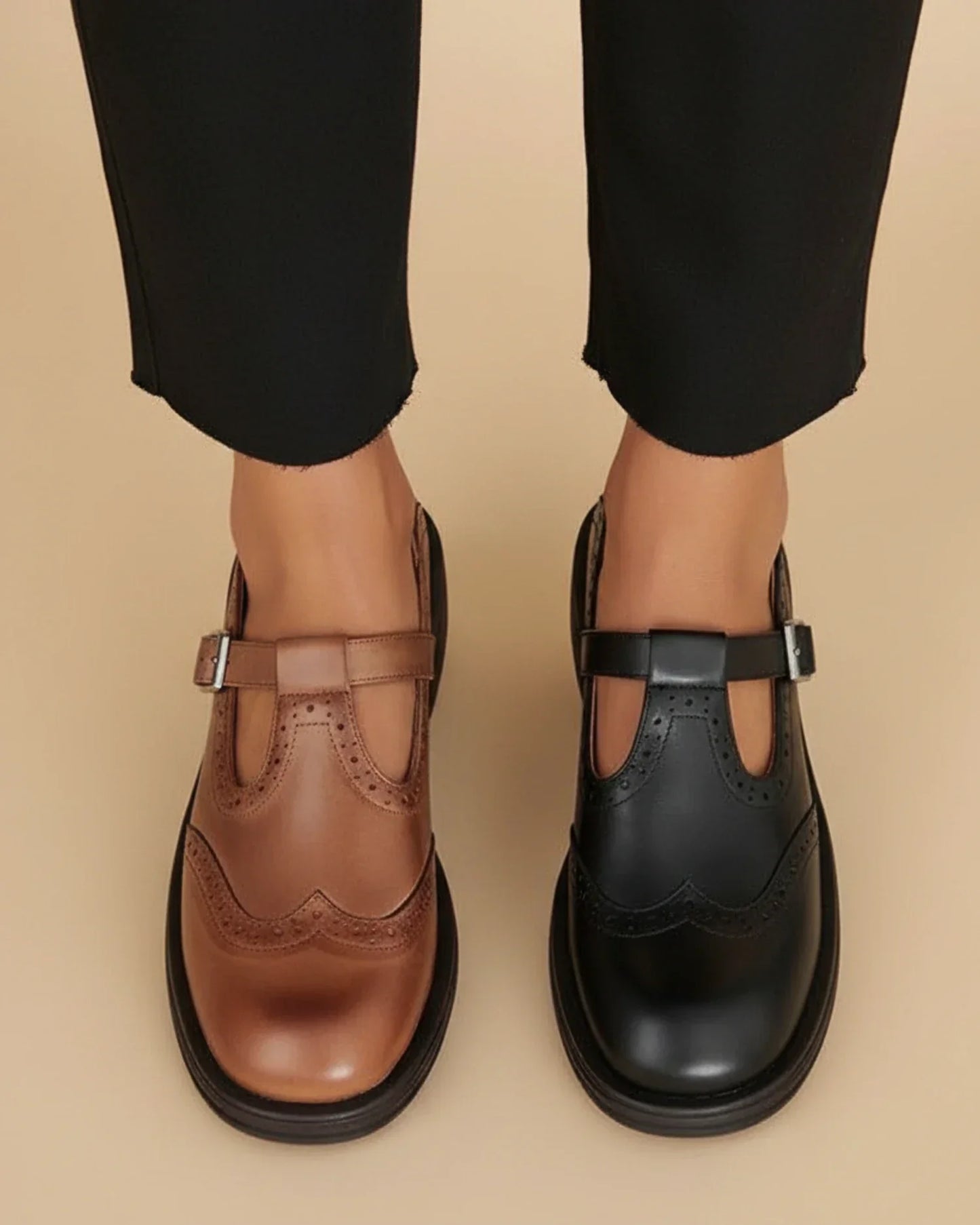 Comfortable Low Heel Ankle Strap Mary Jane Shoes for Women