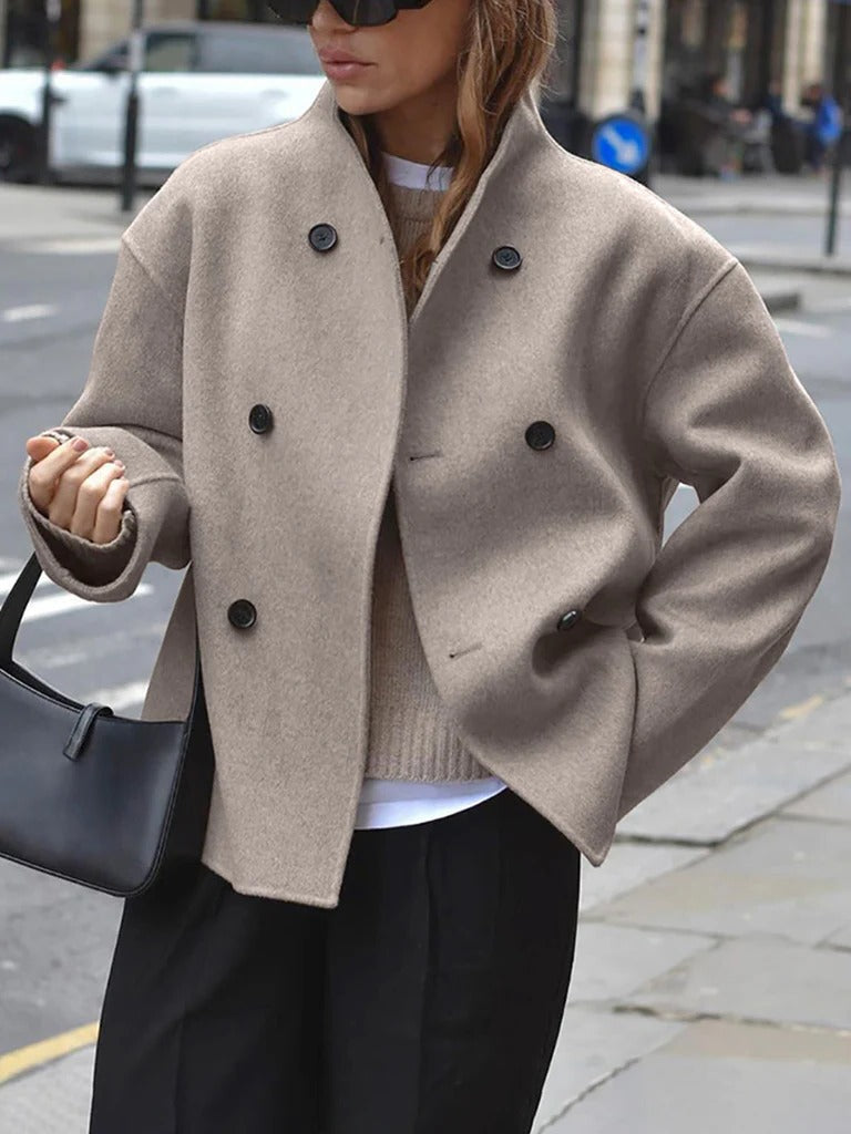 Ladies' Classic Button Front Coat