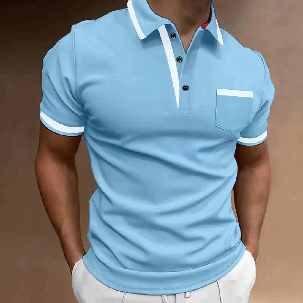 Simple Mens Polo Shirt Regular Fit Classic Style