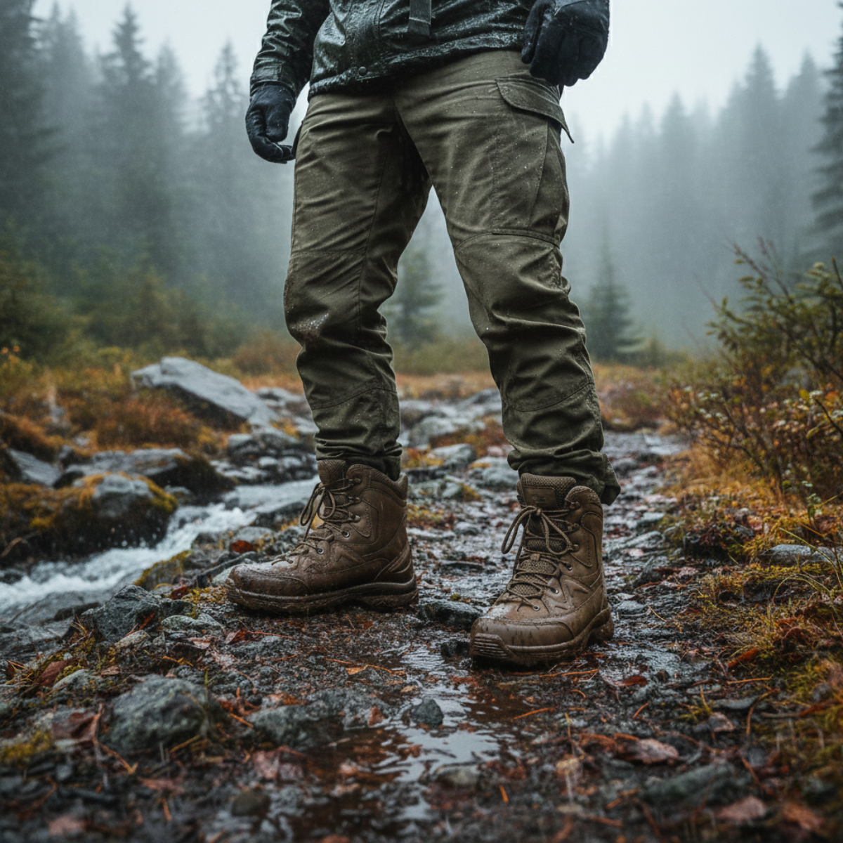 Rugged Outdoor Men's Insulated Waterproof Snow Boots