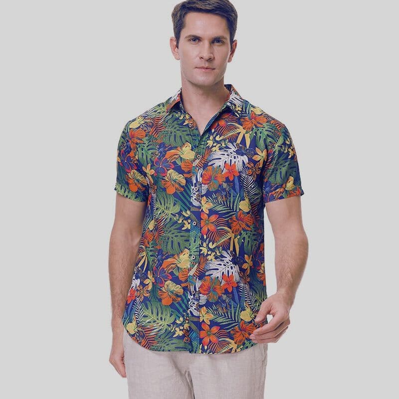 Casual Loose Fit Floral Summer Shirt