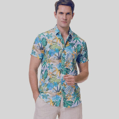 Casual Loose Fit Floral Summer Shirt