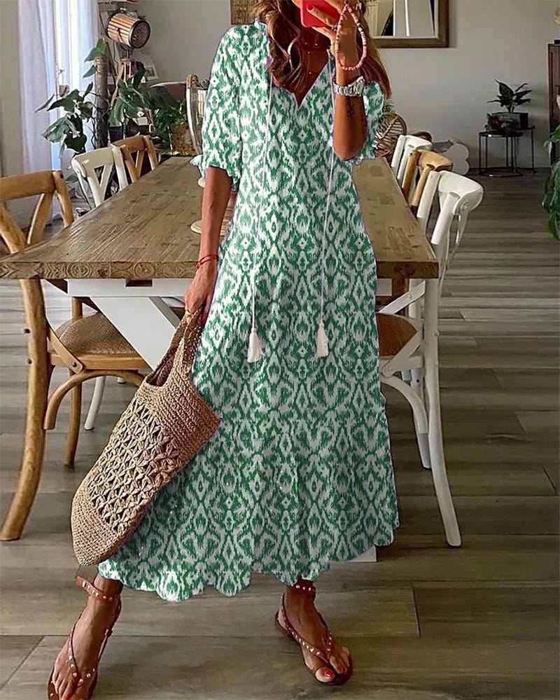 Elegant Bohemian Maxi Dress for Women