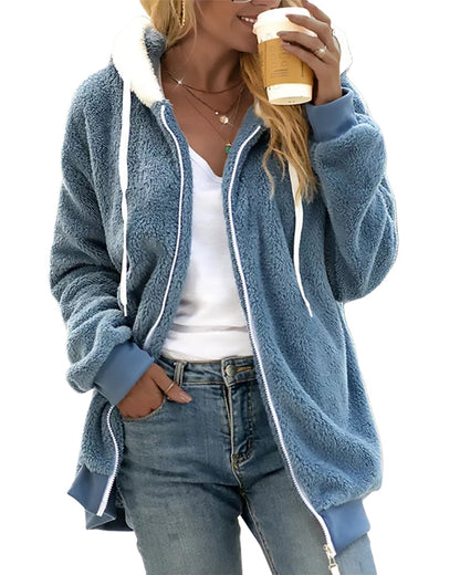 Soft Fleece Hooded Jacket for Daily Wear