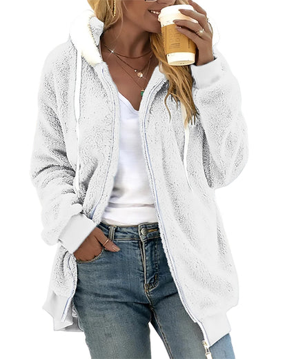 Soft Fleece Hooded Jacket for Daily Wear