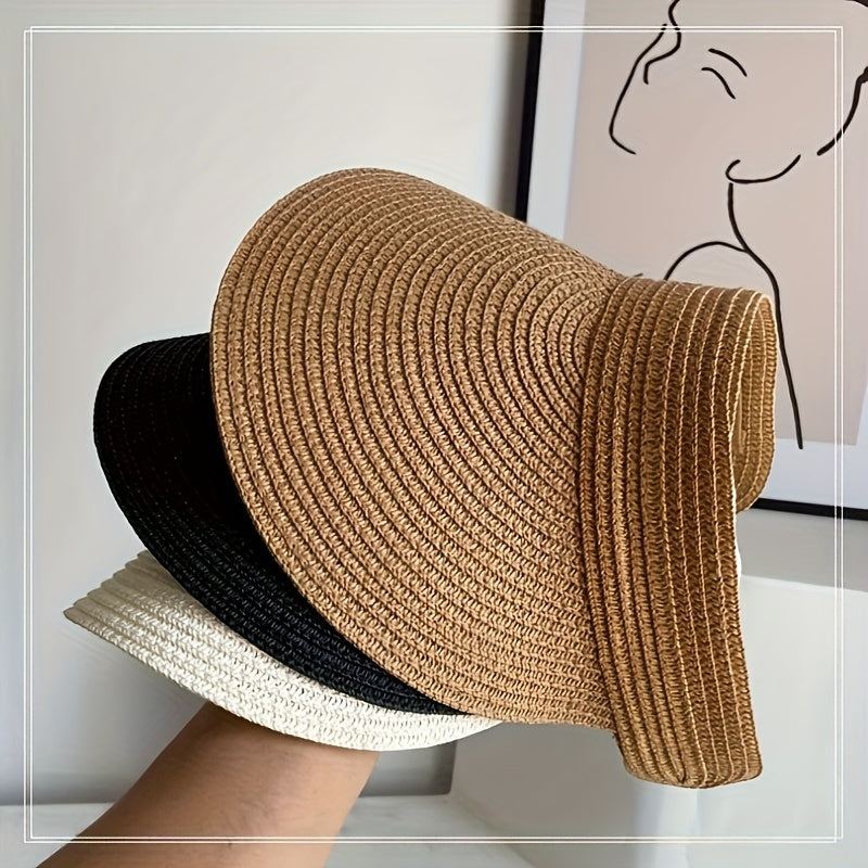 Collapsible Wide Brim Sun Hat - Olytrend