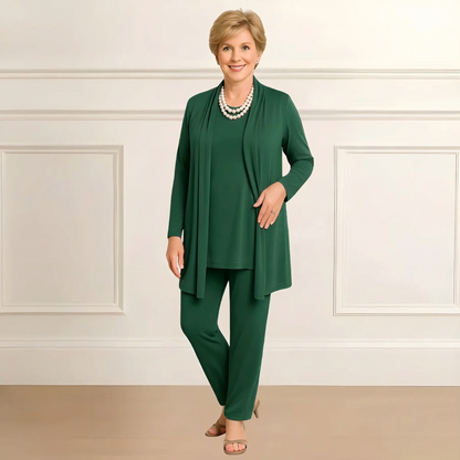 Soft Knit Cardigan Pants Outfit Set