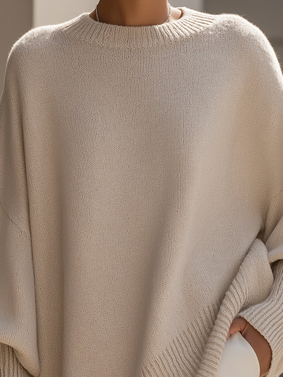 Plush Oversized Wool Poncho