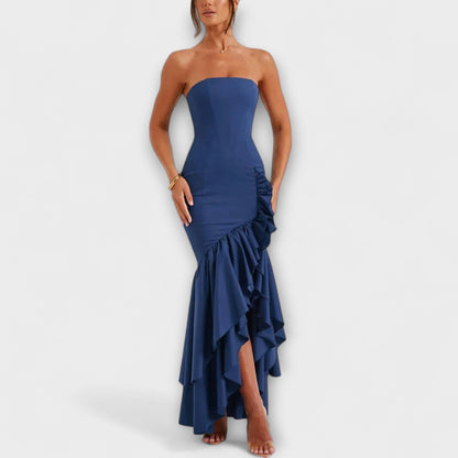 Elegant Sleeved Maxi Dress for Formal Occasions