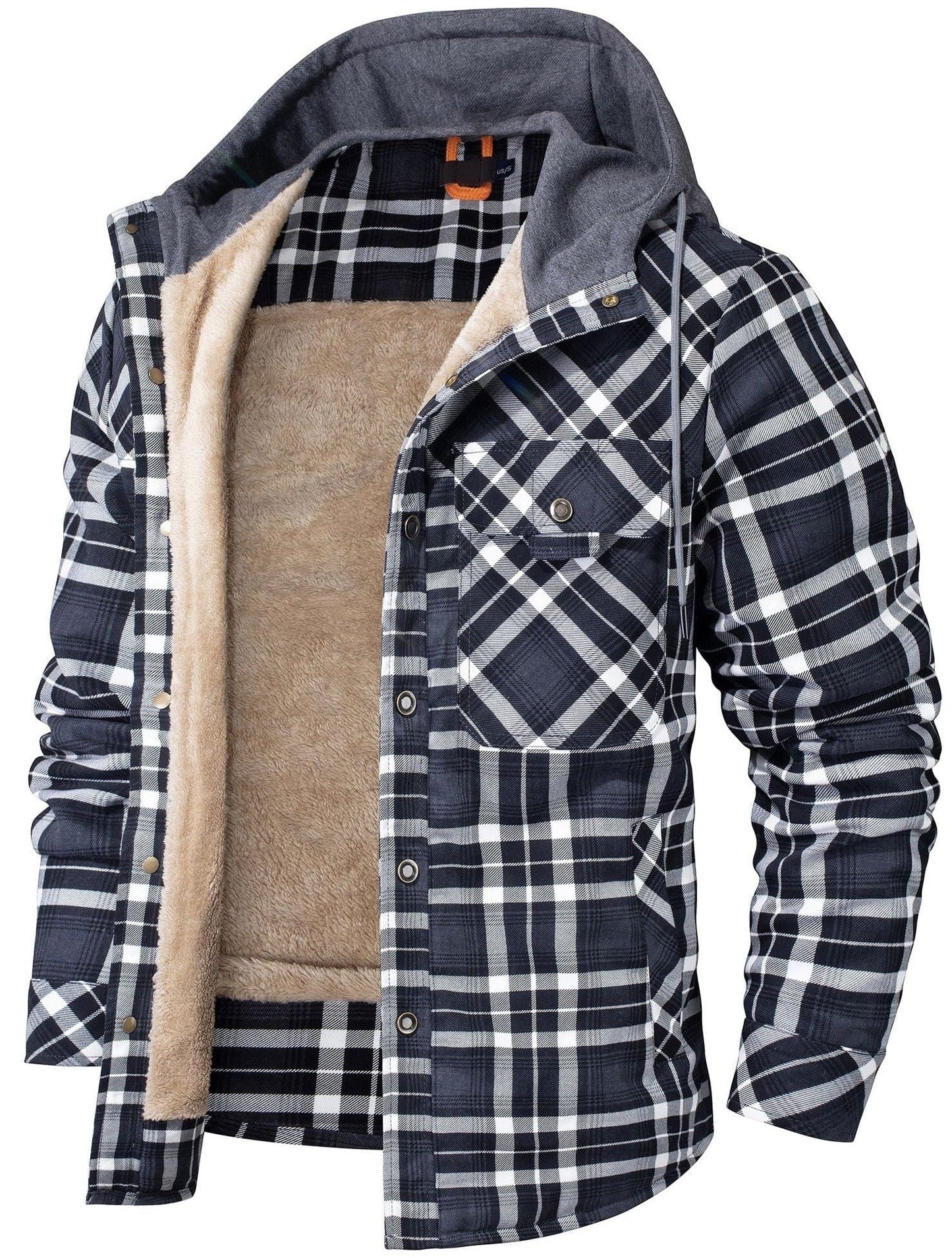 Classic Checked Hooded Coat