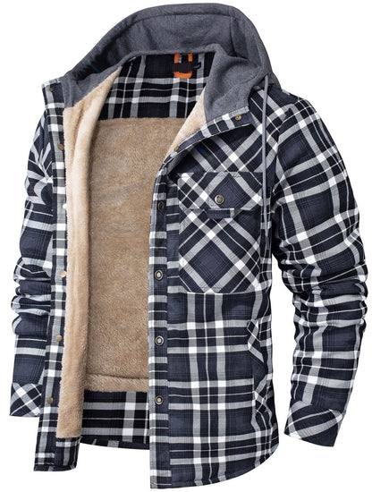 Classic Checked Hooded Coat