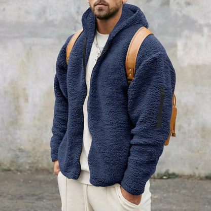 Men's Warm Zip-up Hoodie Sweatshirt