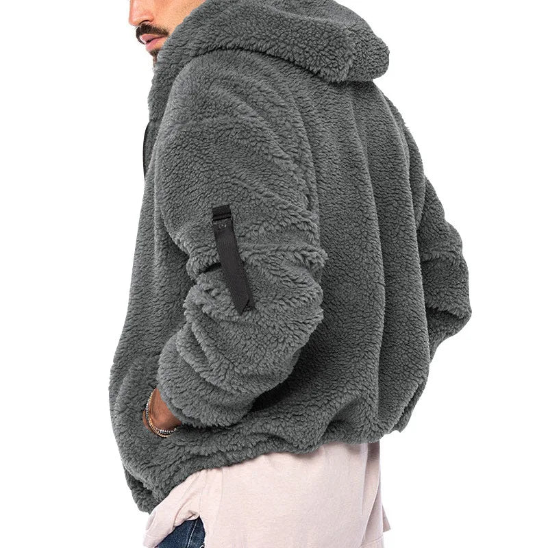 Men's Warm Zip-up Hoodie Sweatshirt