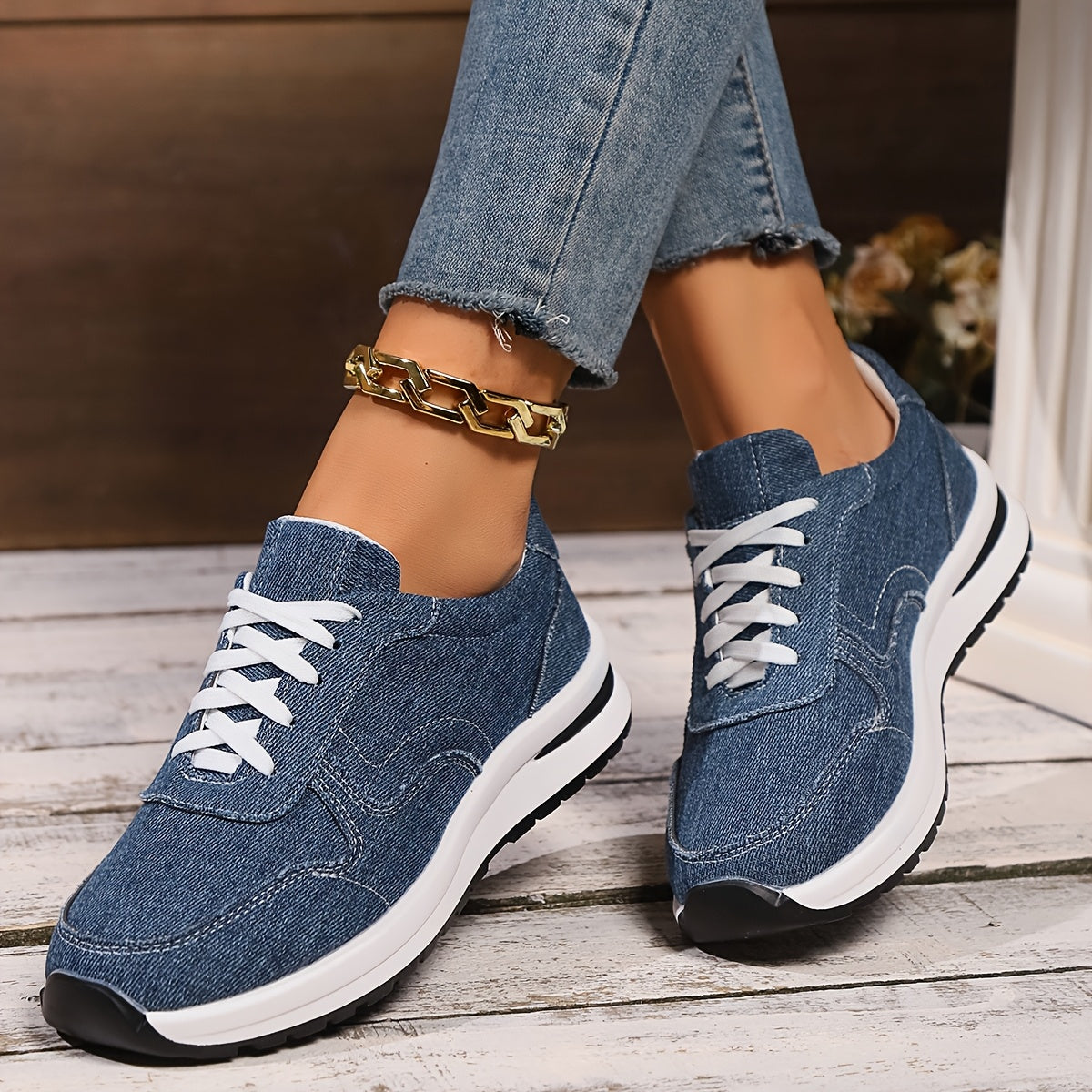 Comfortable Orthopedic Lace Up Sneakers for Daily Wear