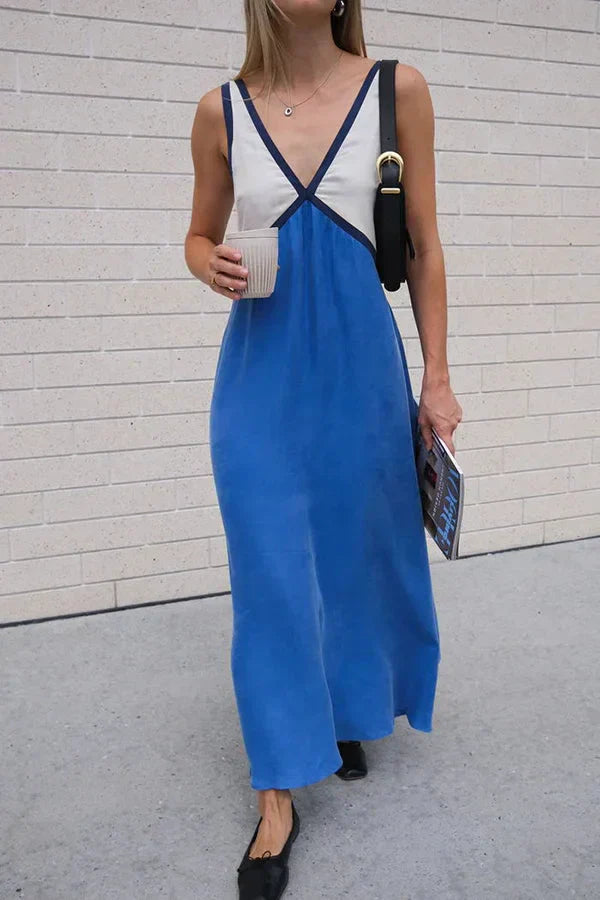 Elegant V-Neck Summer Dress