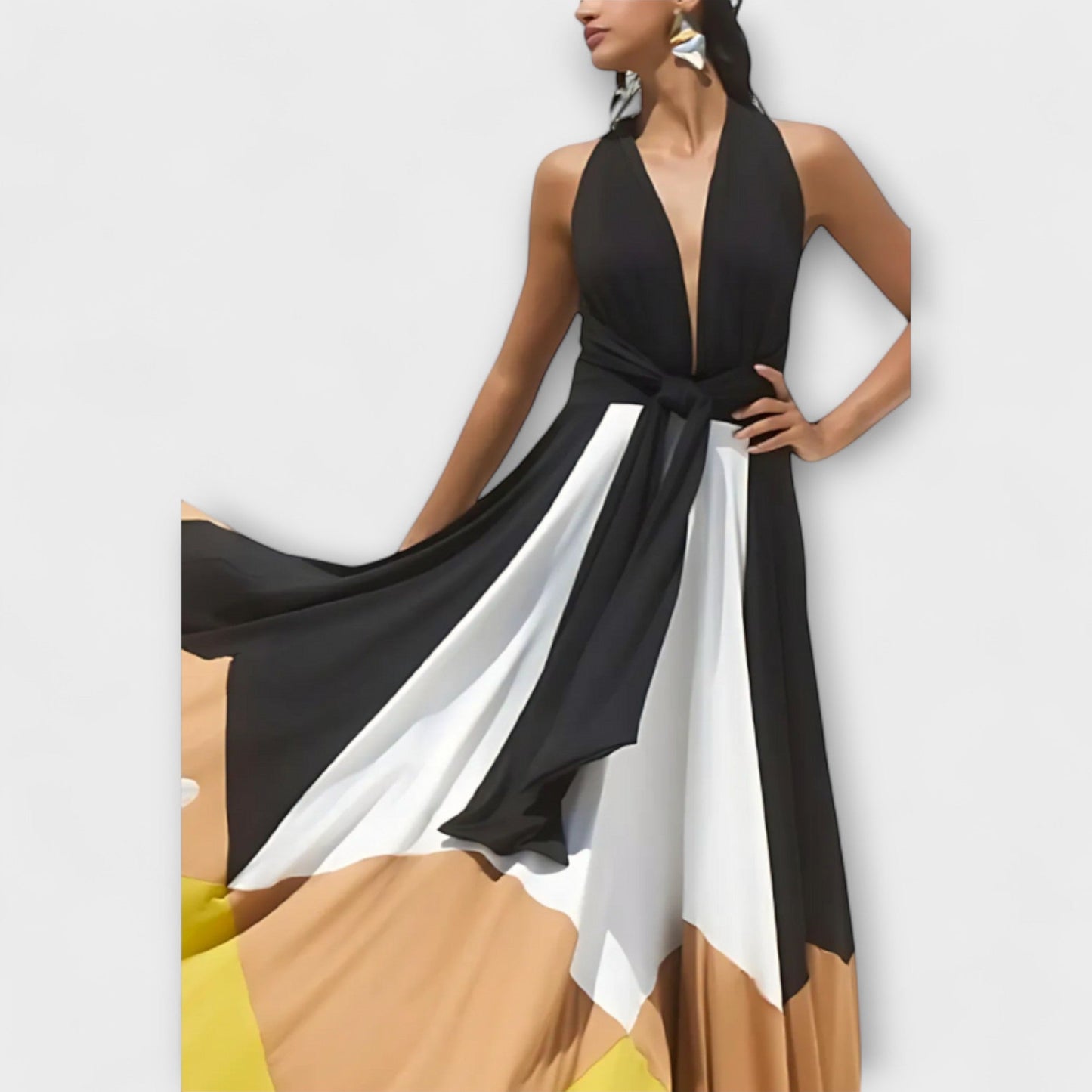 Elegant Floor Length Evening Maxi Dress