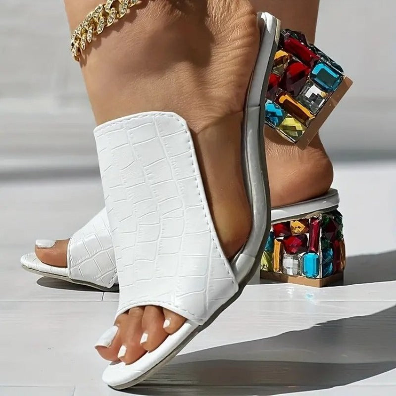Luxury Crystal High Heel Shoes - Nocini