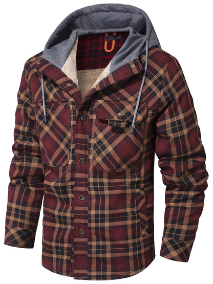 Classic Checked Hooded Coat