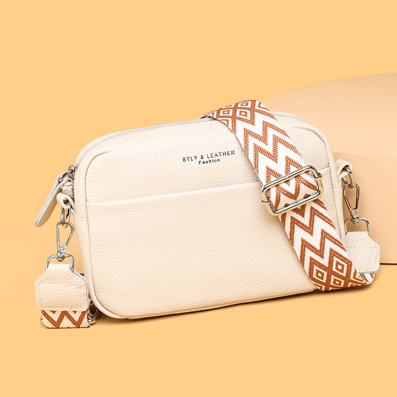 Textured Leather Mini Crossbody Purse