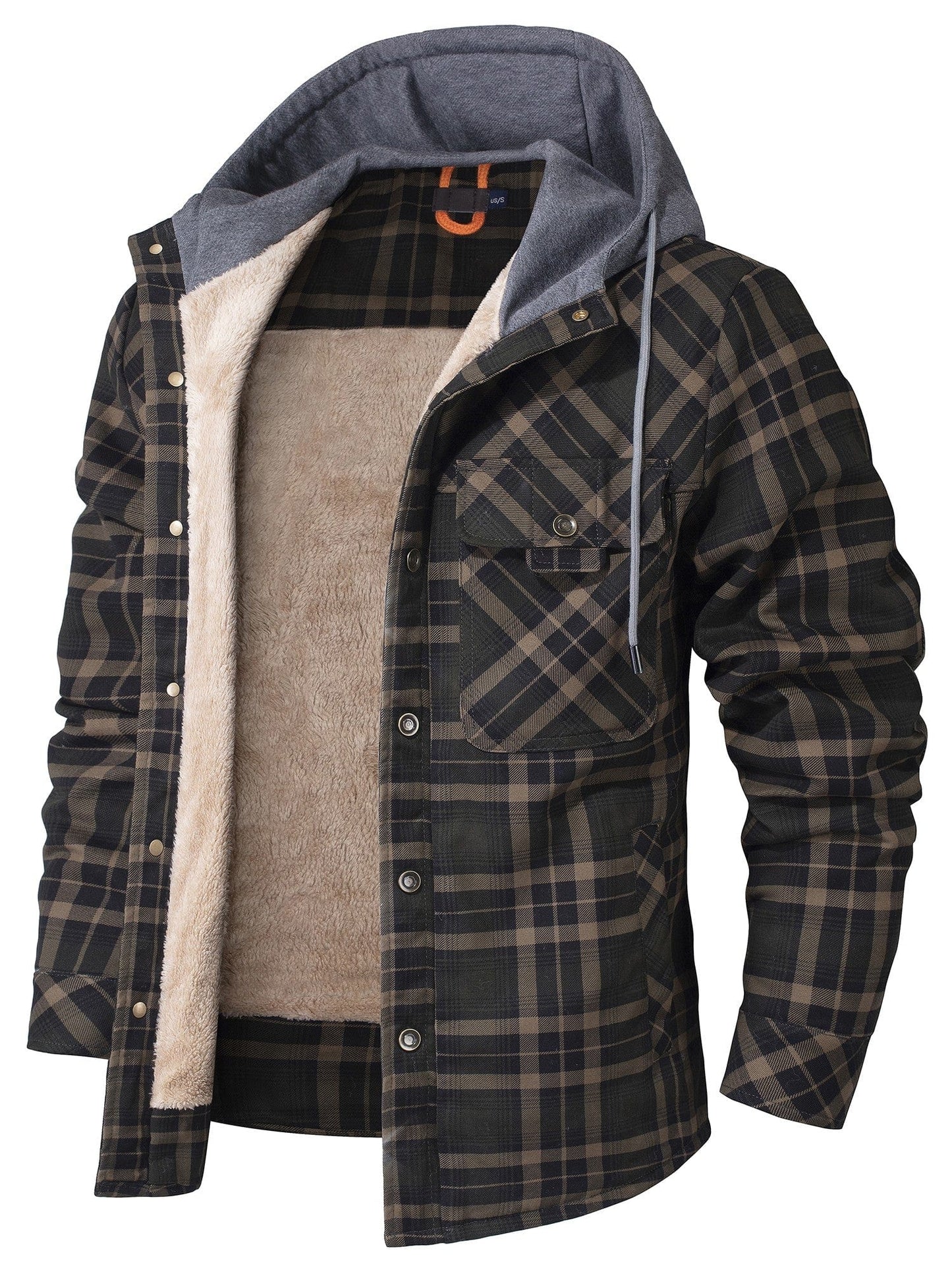 Classic Checked Hooded Coat