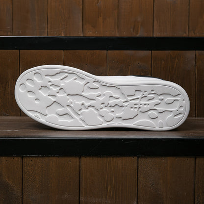 Classic Pure White Leather Shoes