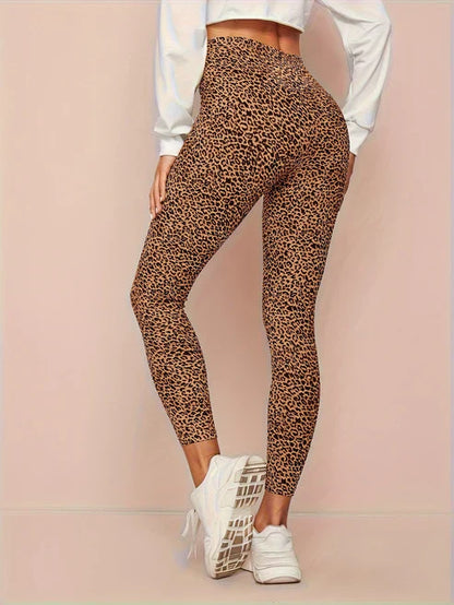 Fashionable Animal Print High Waist Leggings