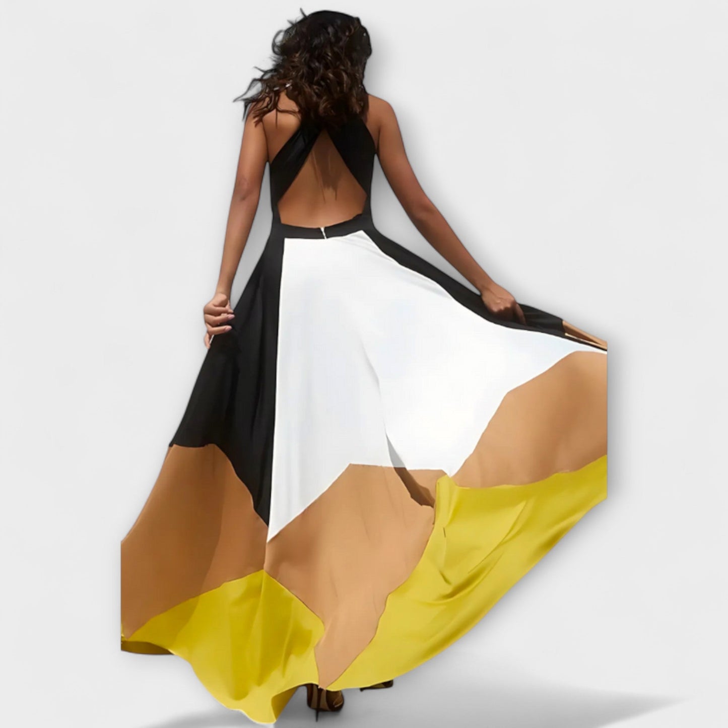 Elegant Floor Length Evening Maxi Dress