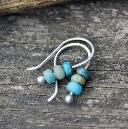 Vintage Blue Drop Earrings