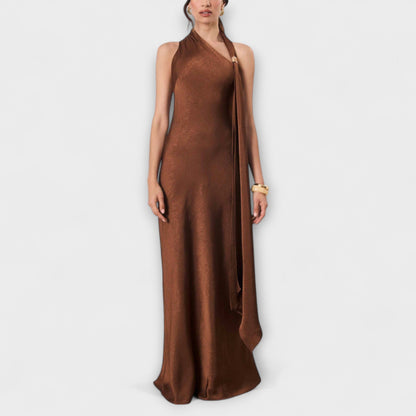 Luxury Satin Formal Maxi Dress - Nocini