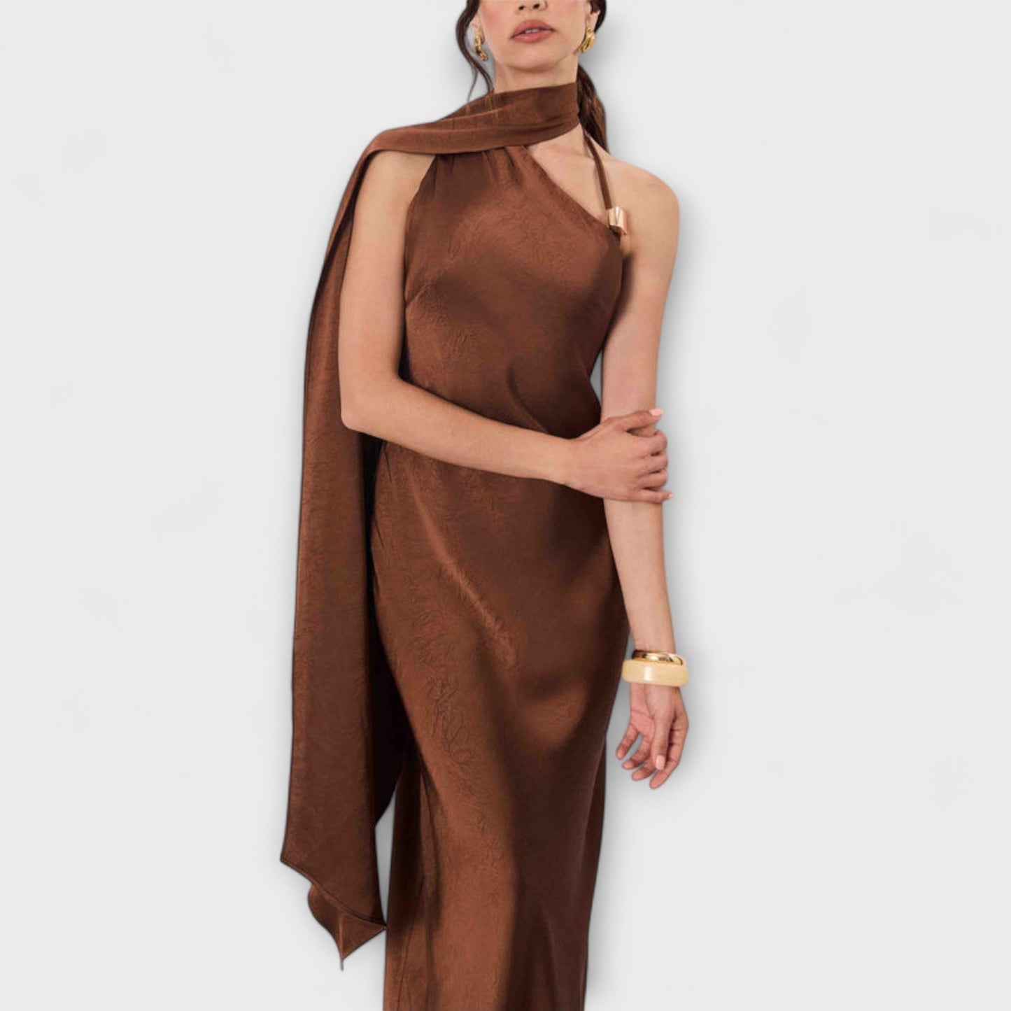 Luxury Satin Formal Maxi Dress