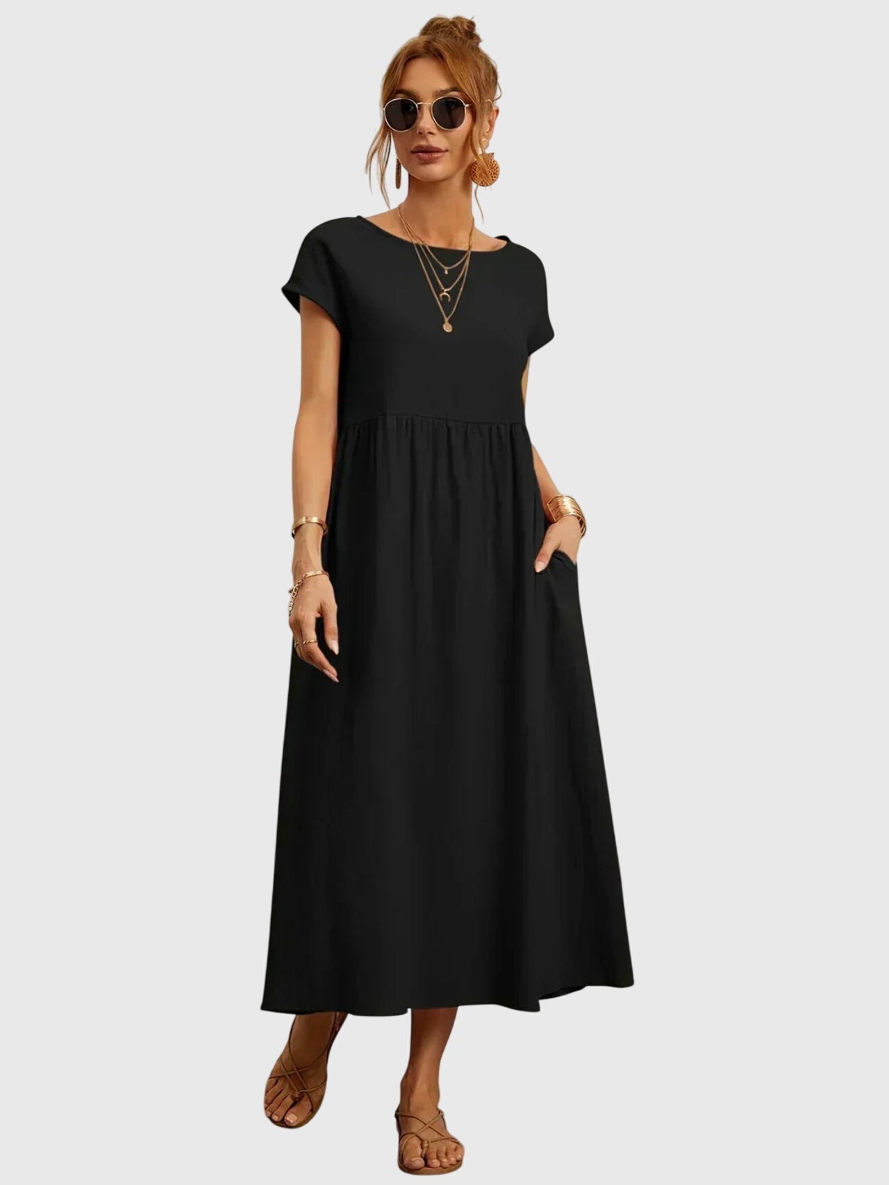 Elegant Pocket Dress for Women Everyday