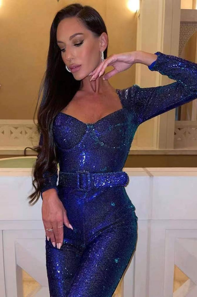 Glittering Sequin Women's Jumpsuit
