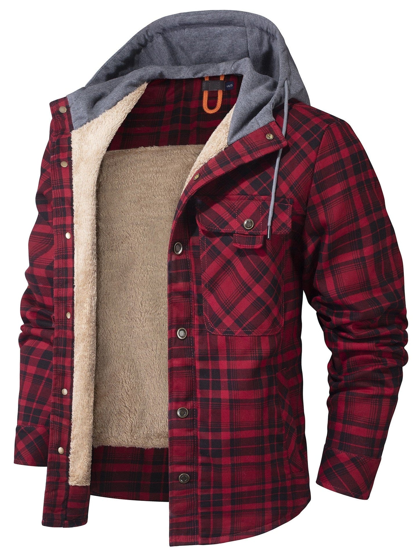 Classic Checked Hooded Coat