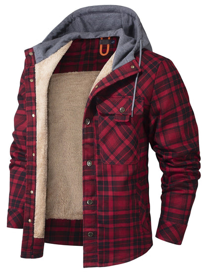 Classic Checked Hooded Coat