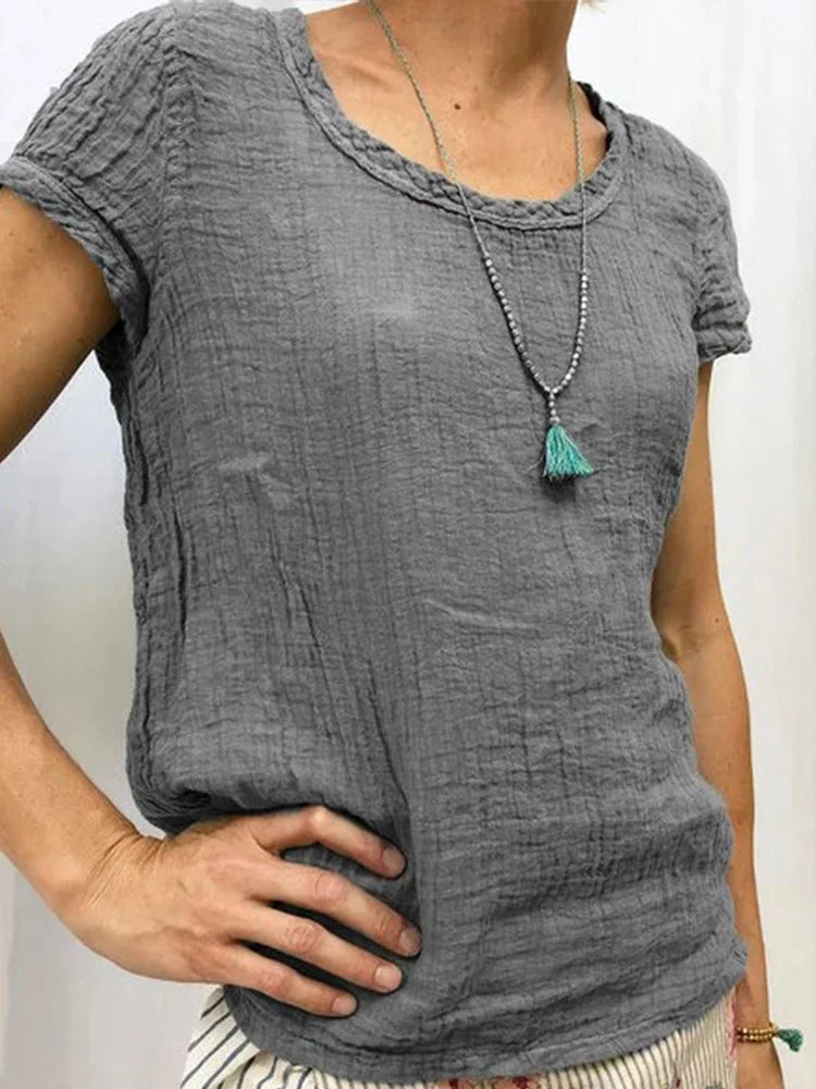 Soft Women's Short Sleeve Casual Tee