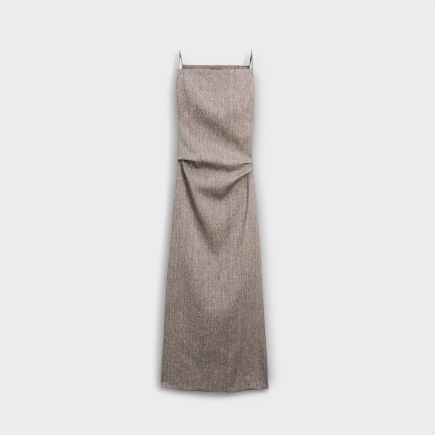 Relaxed Fit Casual Maxi Dress in Linen Blend Fabric
