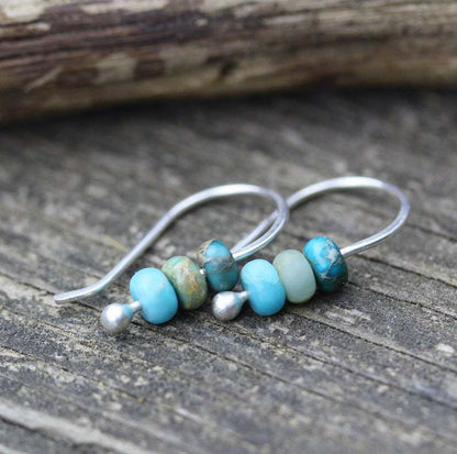 Vintage Blue Drop Earrings