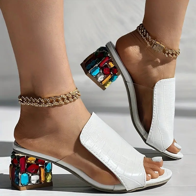 Luxury Crystal High Heel Shoes