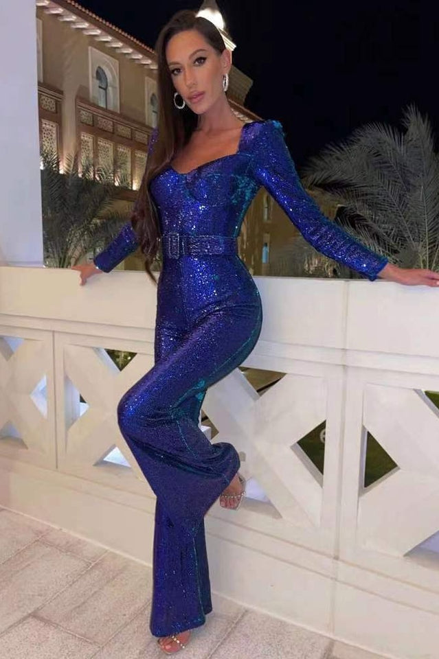 Glittering Sequin Women's Jumpsuit
