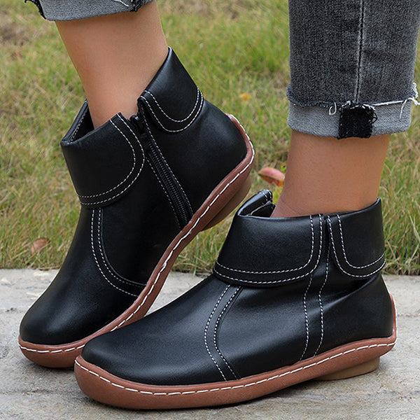Comfortable Women's Low Heel Ankle Boots